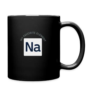 Salzliebhaber Natriumabhängiger Nacl Meme - Tasse einfarbig - Schwarz - Rechts