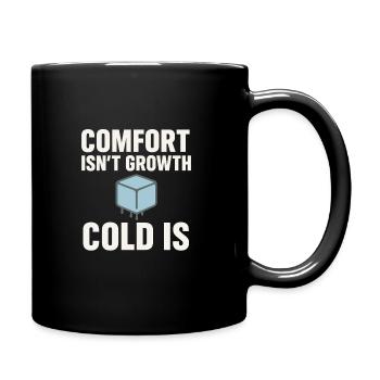 Cold showers Mental hardness Cold exposure - Full Colour Mug - black - Right