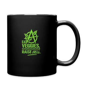 Vegan Punk Rebell Vegan Vegan Anarchist Vegan - Tasse einfarbig - Schwarz - Rechts