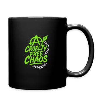 Vegan Punk Rebell Vegan Vegan Anarchist Vegan - Tasse einfarbig - Schwarz - Rechts