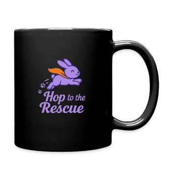 Lapin Maman Lapin Sauvetage Adopter, Acheter - Mug uni - noir - Droite