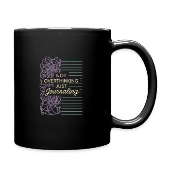 Dankbarkeitspraxis Journalliebhaber Emotional - Tasse einfarbig - Schwarz - Rechts