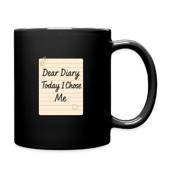 Dankbarkeitspraxis Journalliebhaber Emotional - Tasse einfarbig - Schwarz - Rechts