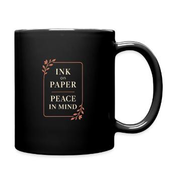 Dankbarkeitspraxis Journalliebhaber Emotional - Tasse einfarbig - Schwarz - Rechts