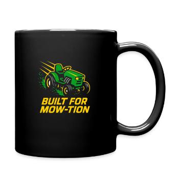Tondeuse à gazon Tondeuse à gazon Racing Tondeuse à gazon de course - Mug uni - noir - Droite
