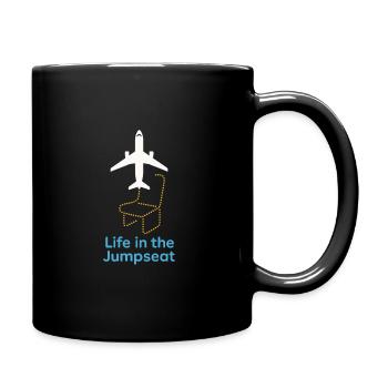Hôtesse de l’air Personnel navigant commercial Life Aviation - Mug uni - noir - Droite