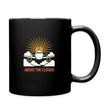 Hôtesse de l’air Personnel navigant commercial Life Aviation - Mug uni - noir - Droite