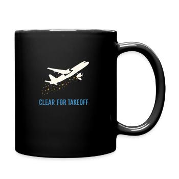 Hôtesse de l’air Personnel navigant commercial Life Aviation - Mug uni - noir - Droite