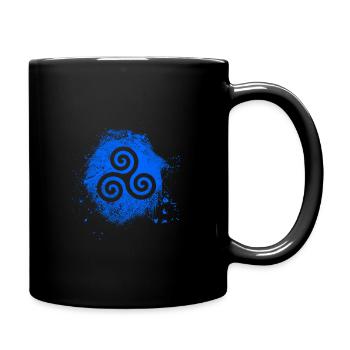 Triskele - Tasse einfarbig - Schwarz - Rechts