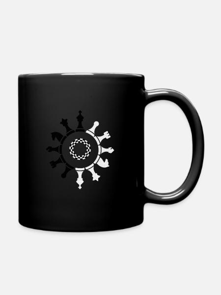 Schach - Tasse einfarbig - Schwarz