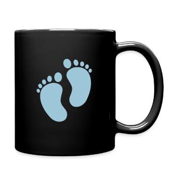 baby feet - Full Colour Mug - black - Right