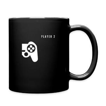 Player 2 Parent - Tasse einfarbig - Schwarz - Rechts