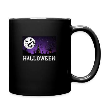 Manoir hanté d’Halloween - Mug uni - noir - Droite