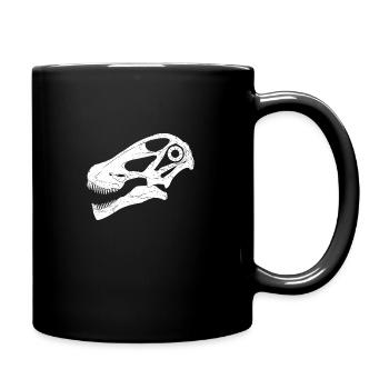 Argentinosaurus Fossil Schädel - Tasse einfarbig - Schwarz - Rechts