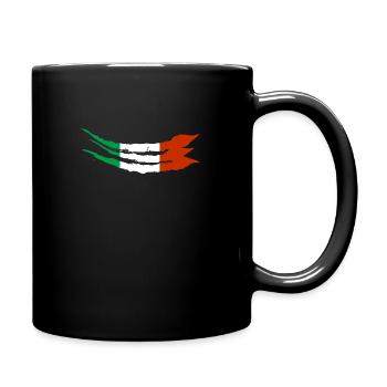 Italy Flag Scratch Italian Flag Claws - Full Colour Mug - black - Right