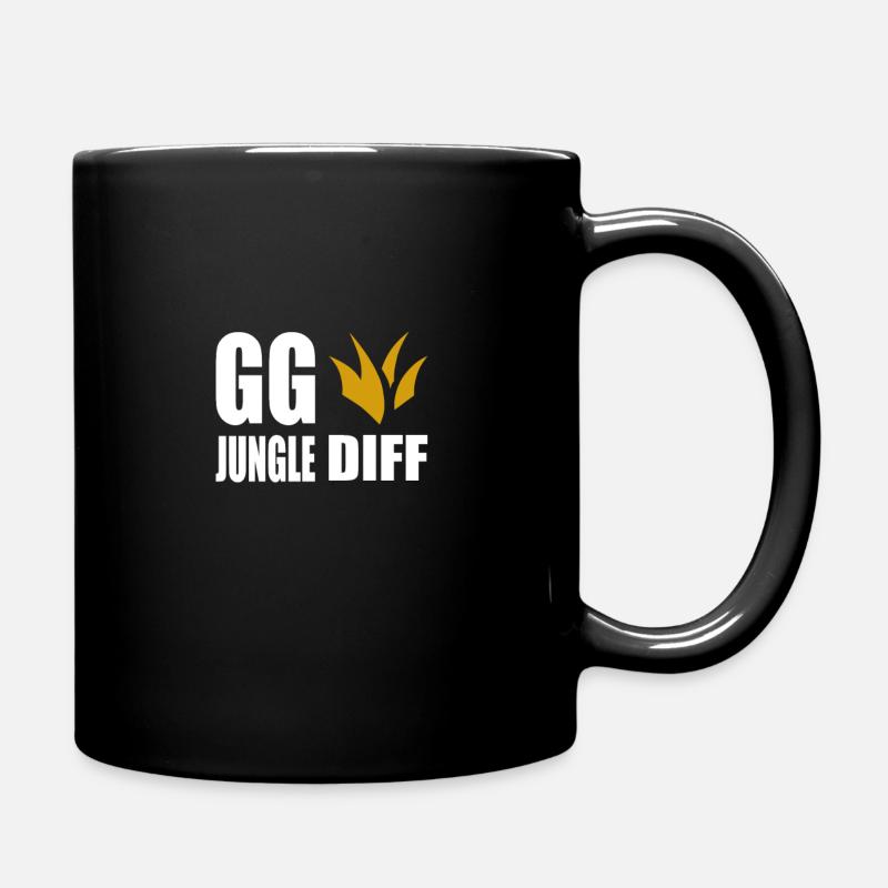 GG Jungle Diff Gamer Gaming - Tasse einfarbig - Schwarz