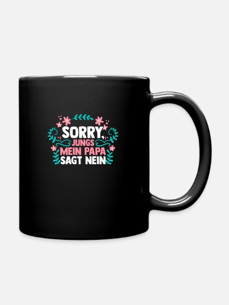 Töchter Tochter - Tasse einfarbig - Schwarz