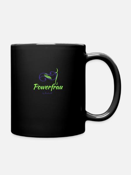 Power woman - Full Colour Mug - black