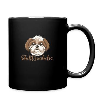 Shih Tzu Mama Hundemama Shih Tzu Love - Tasse einfarbig - Schwarz - Rechts