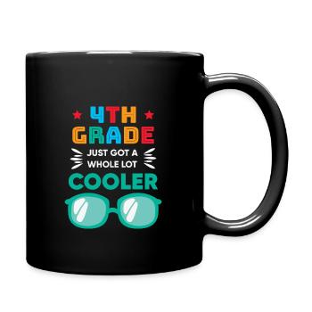 The 4th grade has just become much cooler - Full Colour Mug - black - Right