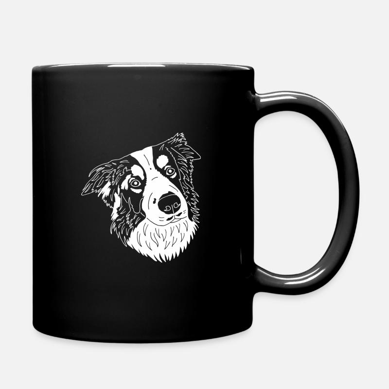 Border Collie - Tasse einfarbig - Schwarz