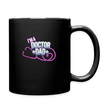 Je suis médecin et papa - Mug uni - noir - Droite