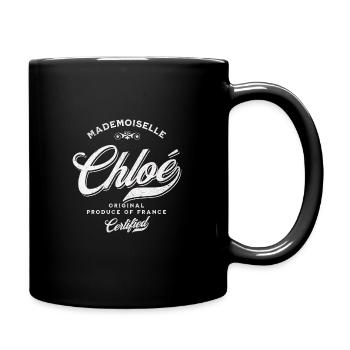 Mademoiselle Chloe - Mug uni - noir - Droite