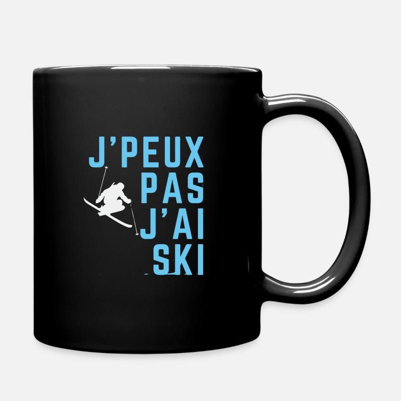 J'peux pas j'ai ski - Mug uni - noir