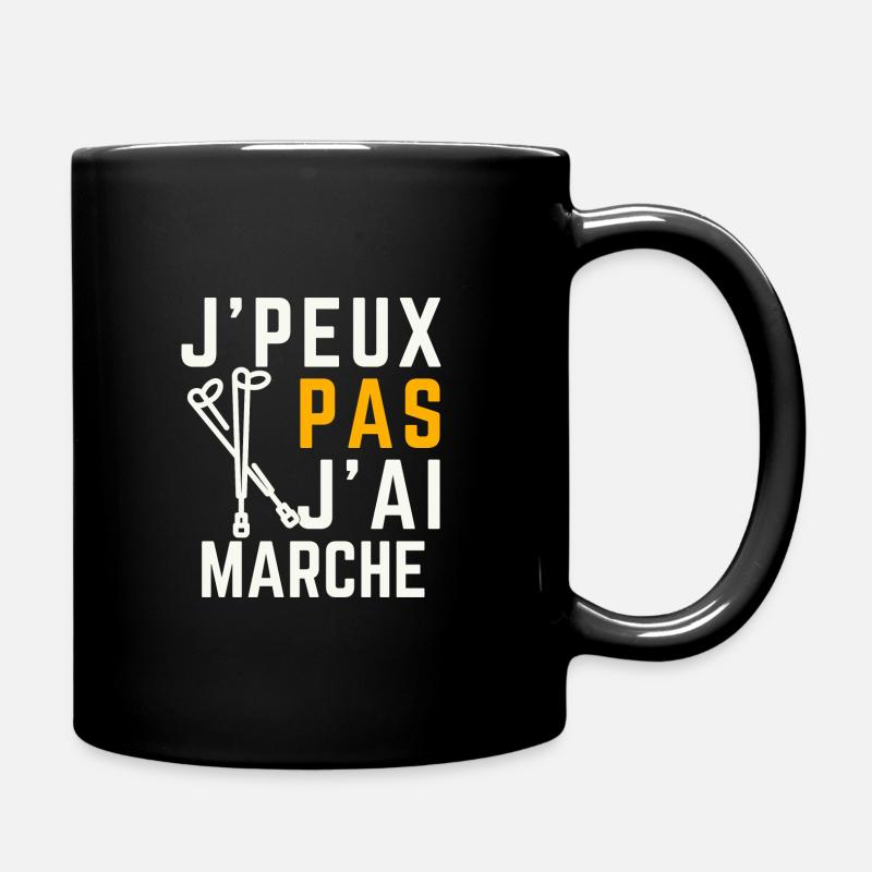 J Peux pas j ai Marche - Mug uni - noir