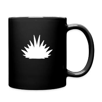 grass symbol nature plant pattern - Full Colour Mug - black - Right