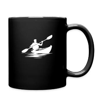 Manoeuvrable kayak boat for kayak tours - Full Colour Mug - black - Right