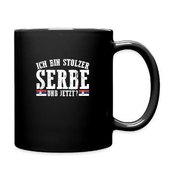 Serbian Serbian Serbia - Full Colour Mug - black - Right