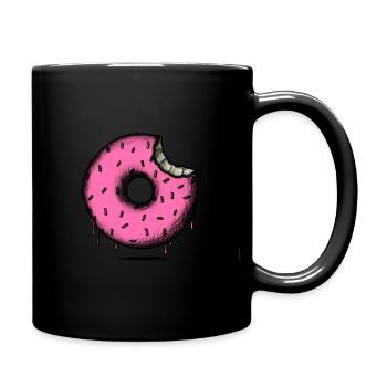 Delicious Donut Love - Tasse einfarbig - Schwarz - Rechts
