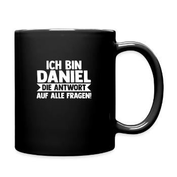 Prénom Daniel - Mug uni - noir - Droite