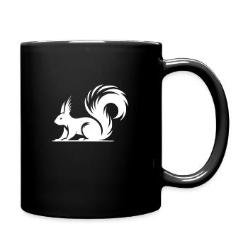 Swift Squirrel Ink Style Drawing - Full Colour Mug - black - Right