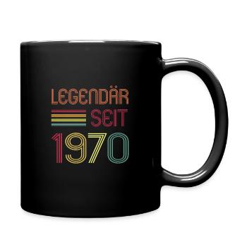 Lebende Legende seit 1970 - Tasse einfarbig - Schwarz - Rechts