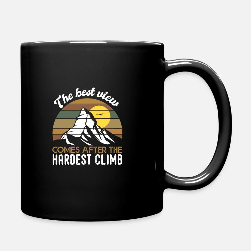 The Best View climb cadeau motivation escalade - Mug uni - noir