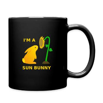 sun cottentail / Lapins de soleil - Mug uni - noir - Droite