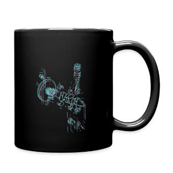 screws,drawing,screwdriver,screw,blue - Full Colour Mug - black - Right