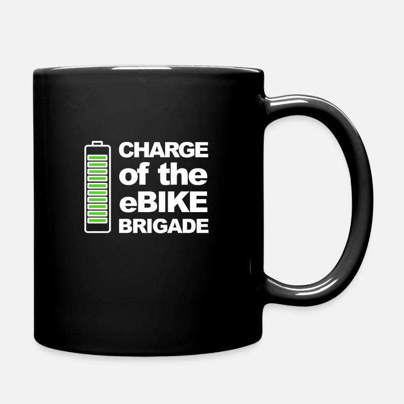 Charge of the eBike Brigade - Full Colour Mug - black