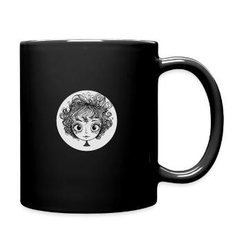 Mädchen - Tasse einfarbig - Schwarz - Rechts
