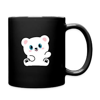 Cookie l’ours polaire - Mug uni - noir - Droite