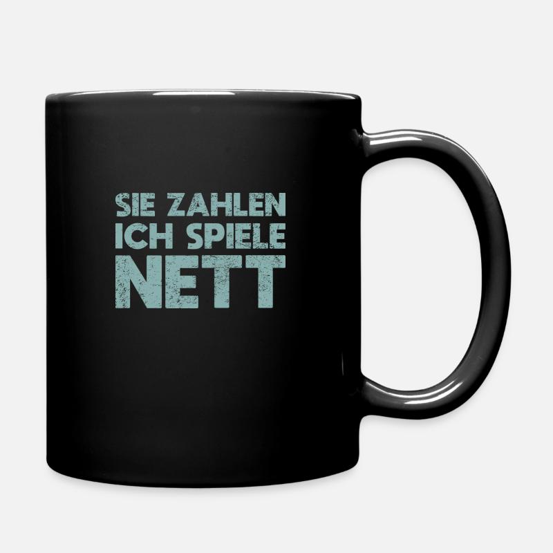 Sie Zahlen, Ich Spiele Nett - Tasse einfarbig - Schwarz