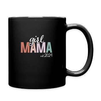Girl Mama Est 2023 Girl Mom To Be Gifts New Mommy - Tasse einfarbig - Schwarz - Rechts