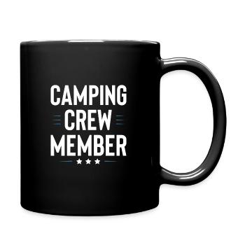 Camping Crew - Tasse einfarbig - Schwarz - Rechts