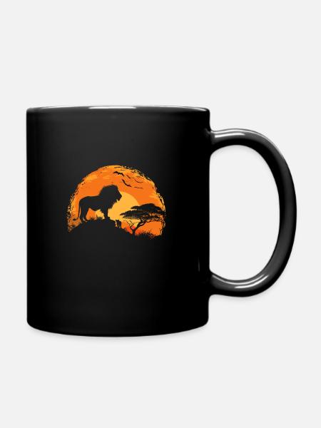 Chat sauvage lion - Mug uni - noir