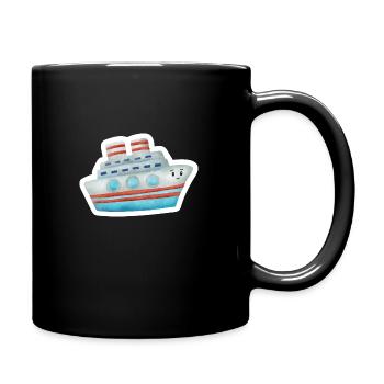 Boot - Tasse einfarbig - Schwarz - Rechts