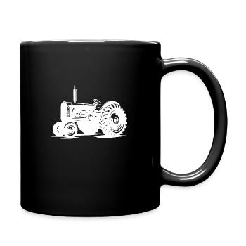 Tracteur de petit terrain Tracteur de machines agricoles Tracteur - Mug uni - noir - Droite