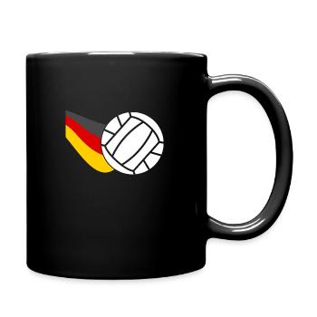 Handball players Germany flag handball - Full Colour Mug - black - Right