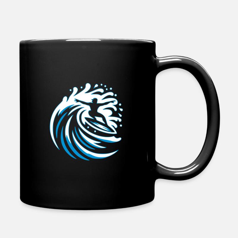 surfeur - Mug uni - noir